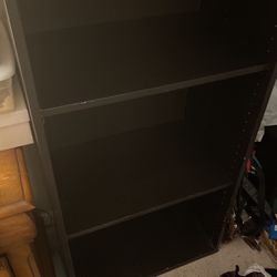 Two Brown Shelves.  