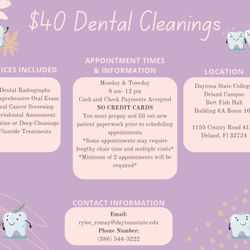 LOW COST DENTAL CLEANING
