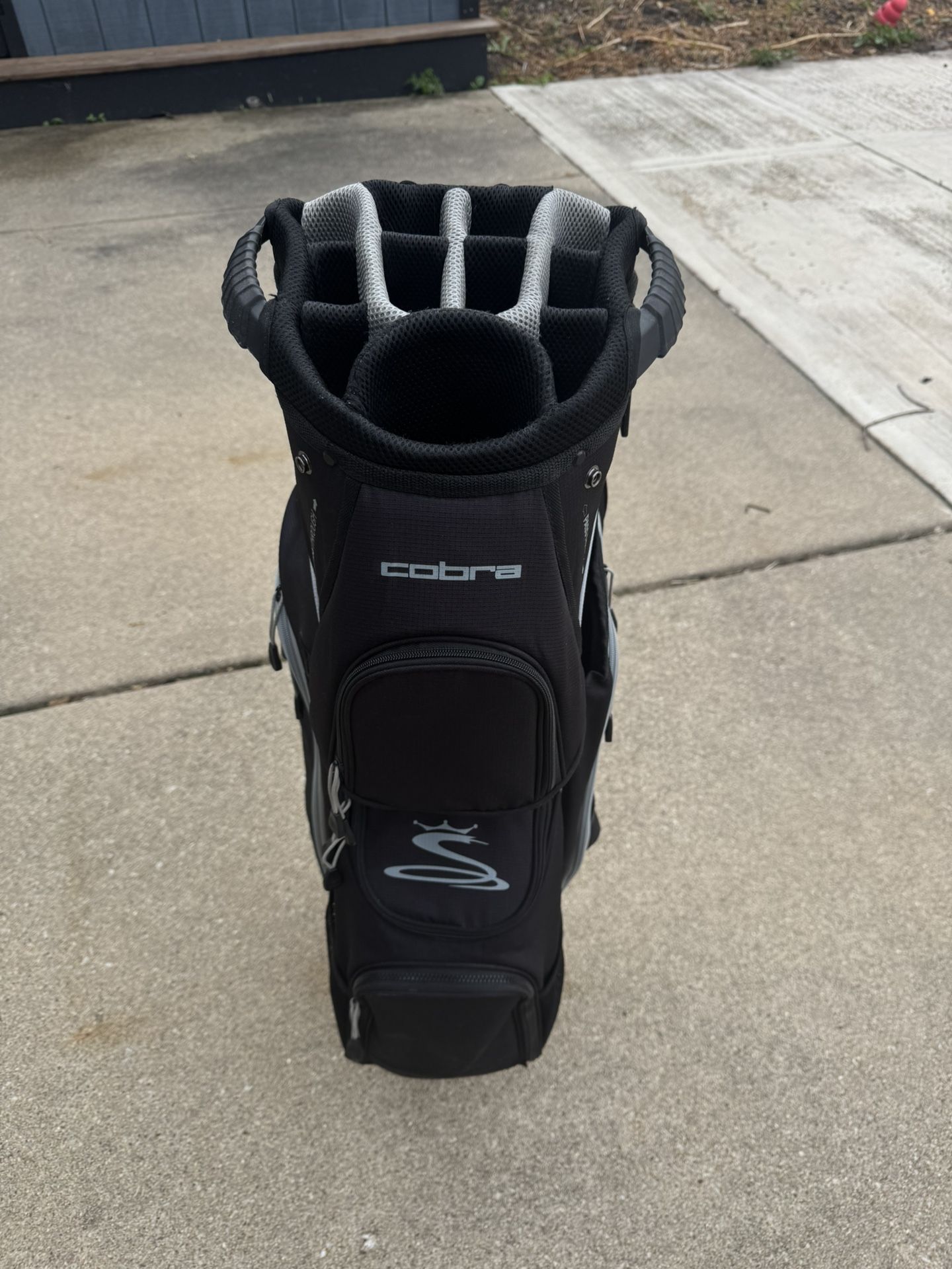 Cobra XL Men’s Golf Stand Cart Bag Black - 14 Divider 