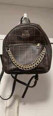 Steve Madden Mini Backpack with Gold Chain