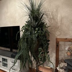 Faux Plant with Stand 