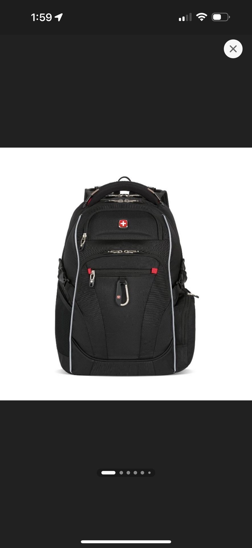 SWISSGEAR Scan Smart TSA Laptop 17.5 Backpack