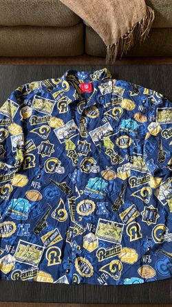 St. Louis Rams Football Button Up Polo