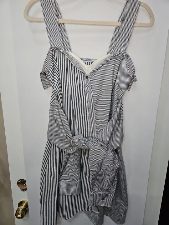 Womans Derek Lam 10 Crosby Dressshirt Dress Size 2 Blue And White Stripes -  joarbit.com