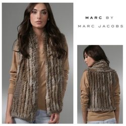 AUTHENTIC Marc by Marc Jacobs rabbit-fur vest (OS)