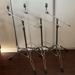 Sound Percussion Cymbal Boom Stands - 3 Pack 