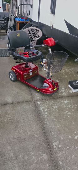 Mobility scooter with charger and car carrier