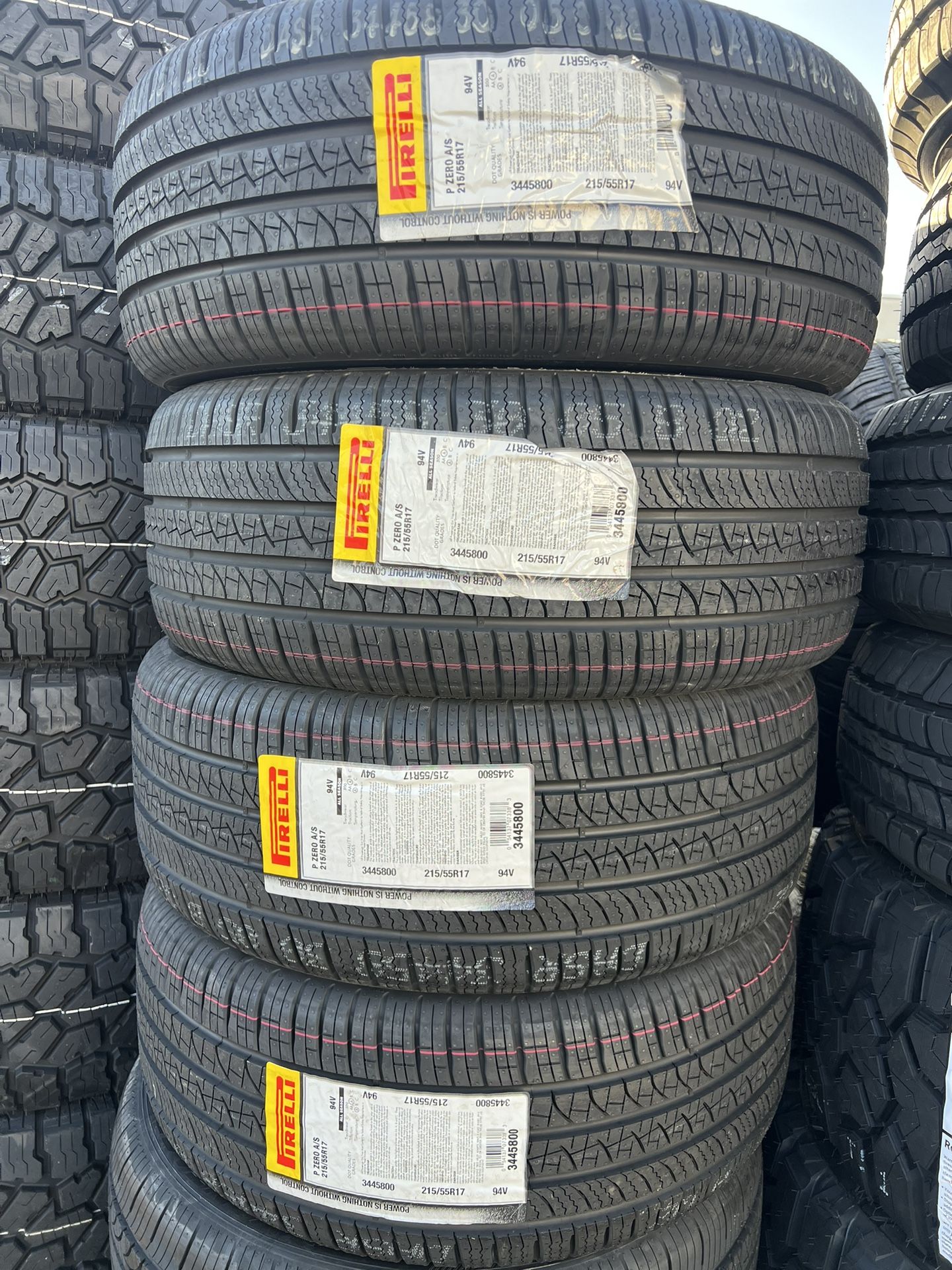 215/55/17 Pirelli (4) New Tires Mount & Balance // 4 Llantas Nuevas Pirelli Instaladas Y Balanceadas