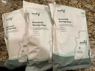 Brand new Motif Medical Milk Storage Bags - 1000ct Clear