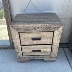 Nightstand And Mirror