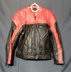 XELEMENT LEATHER MOTORCYCLE RETRO JACKET MENS SI XL
