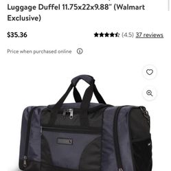 Switch Duffel Bag Suitcase Luggage Sports Bag