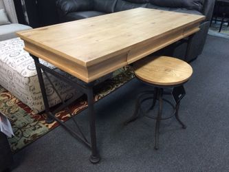 Desk with stool