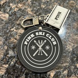 NEW VICTORIAS SECRET PINK BLACK MIRRORED KEYCHAIN $5 each!