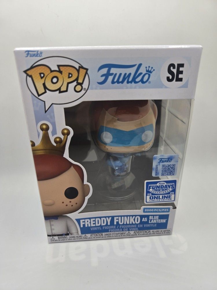 Funko Pop! DC Freddy Funko as  BLUE Lantern LE 2000 Fundays 2025 ONLINE BOX 