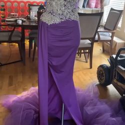 Elegant Purple Gown 