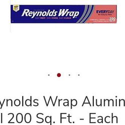 Reynold 200 Feet Alumnin Foil