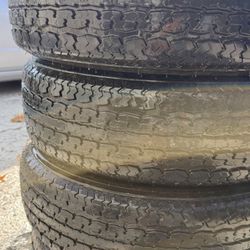 15”  4 trailer tires  ST205/75R15 