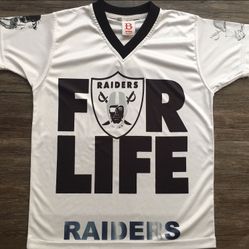 RAIDERS FOR LIFE FULL SUB JERSEY Size: YOUTH SMALL 
