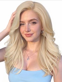 Layered Curly Blonde Wig Glueless Synthetic Wigs for Women