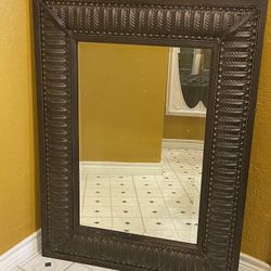 Stunning Feather Detailed Mirror