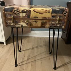 Vintage Fish Suitcase Table