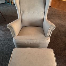 IKEA Chair & Ottoman