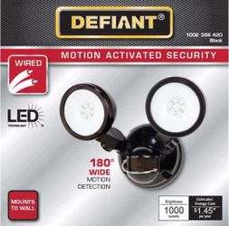 New Defiant Led motion activated security motion detector
