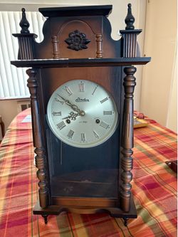 Mantle clock and French provincial desk