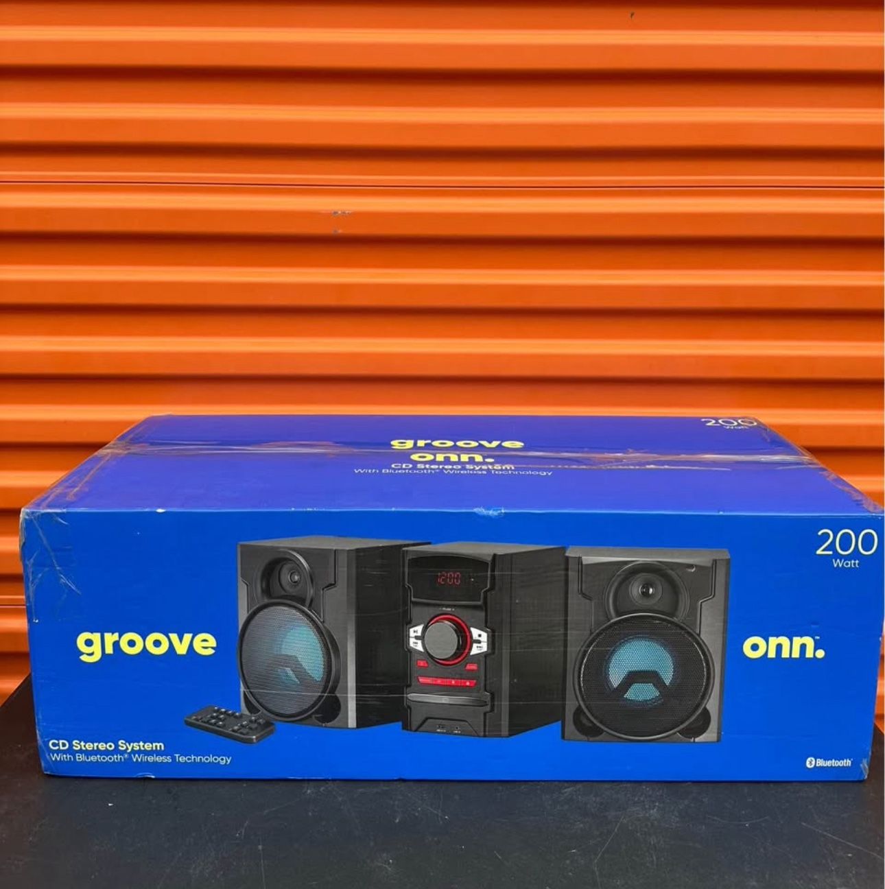 ONN Groove 200W CD Stereo System – Bluetooth – Brand New