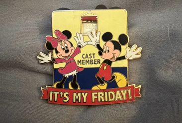 Mickey & Minnie- Cast Member- It’s My Friday! Pin