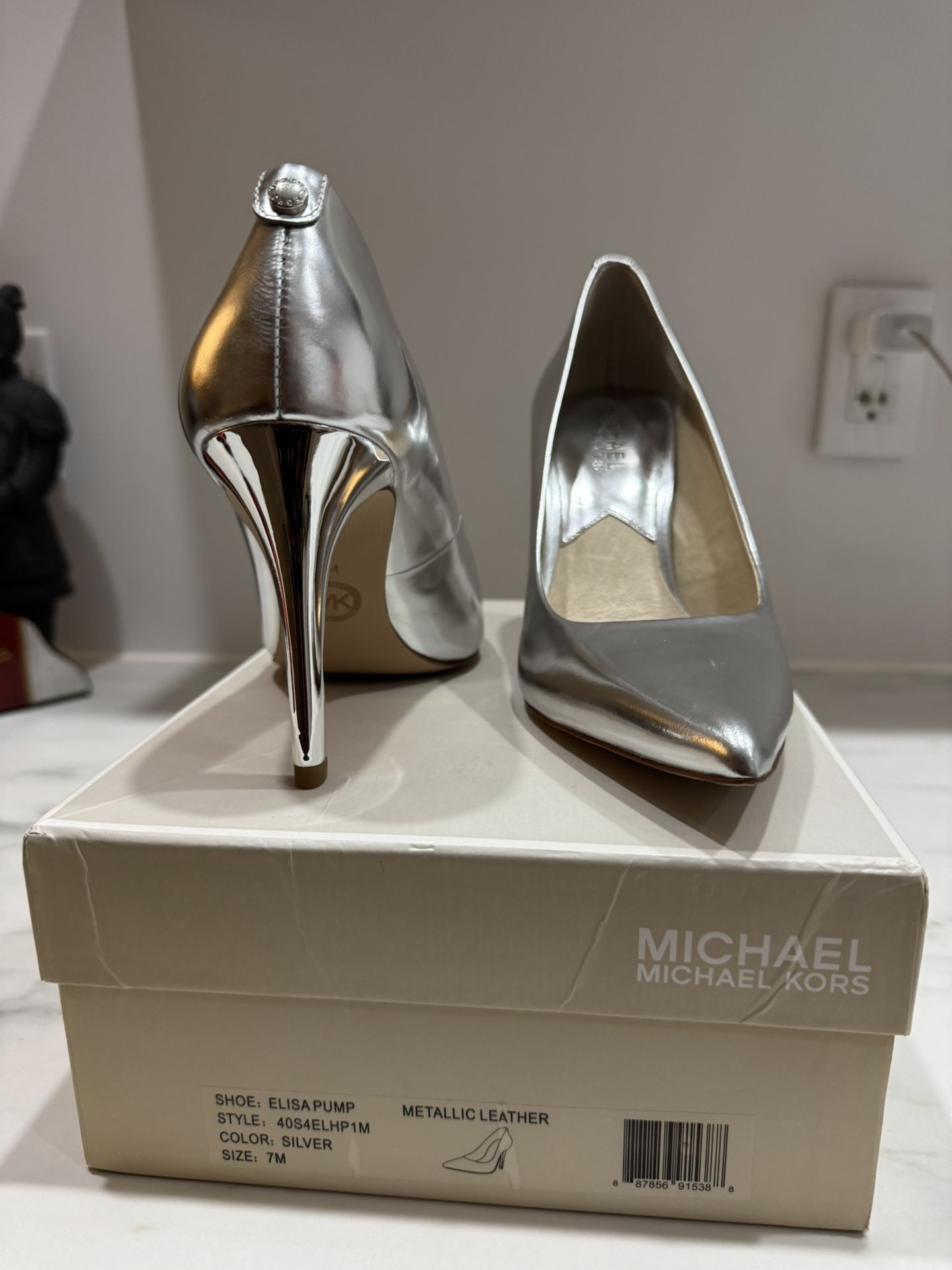 Silver Shoes 7m Michael Kors