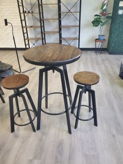 Make Offer Bistro Set ( Includes 1 Table and 2 Stools)