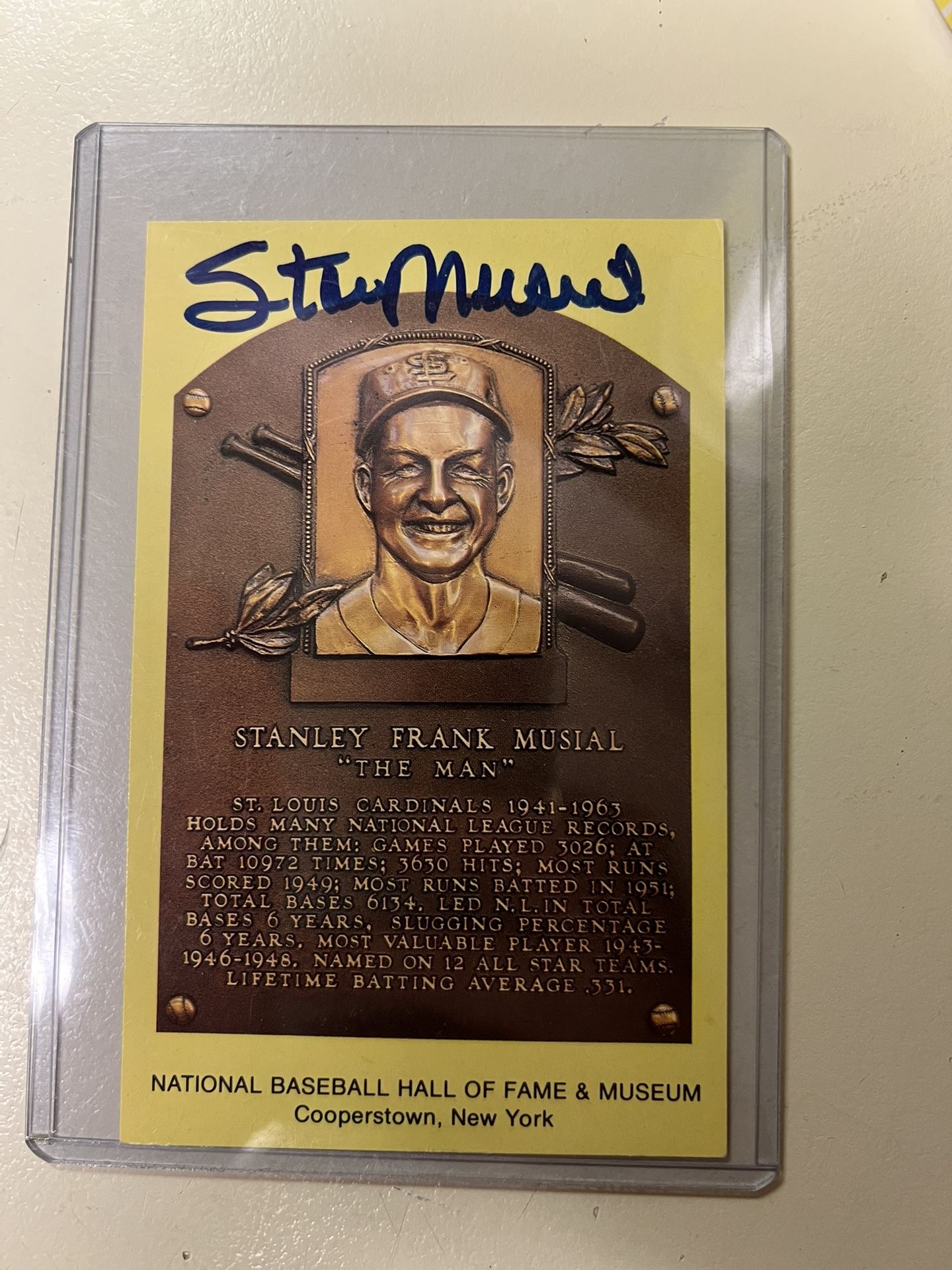 Stan The Man Signed Postcard