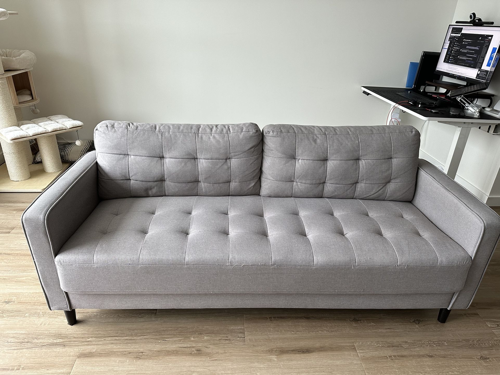 Grey Zinus Benton Sofa Couch