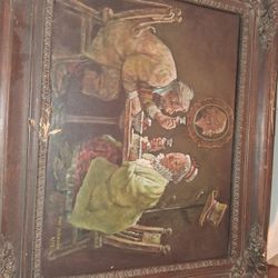 Mel Johnson  Antique Oil Painting 