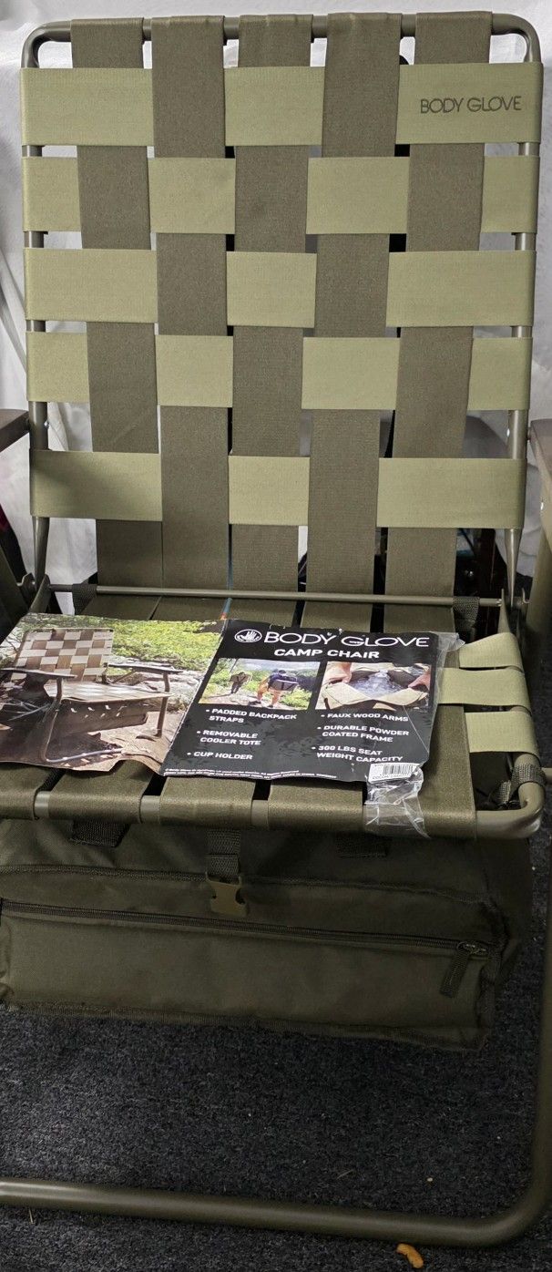 Body Glove Camp Chair With Cooler And Backpack Straps