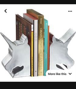 Cb2 Unicorn Bookends Books Shelves Books Support Book Ends For Shelves For Office Cabinets Decorative  Book Stopper Books Holder