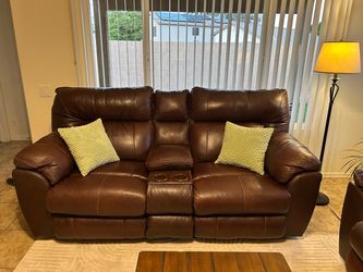 American Furniture leather manual recliner