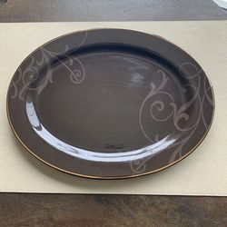 Brown platter