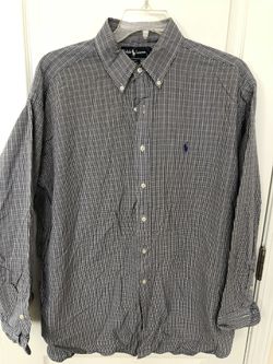Men’s XL Polo RL button down shirt - plaid