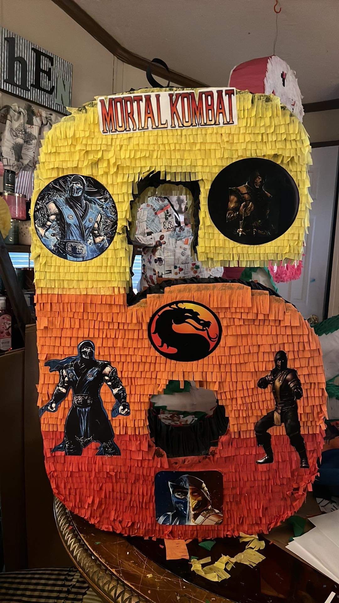 Number 6 Mortal kombat Piñata