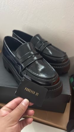 Black loafers