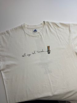 Vintage Adidas Eat My Hat Trick Soccer T Shirt USA Made Graphic Tee Large 90s