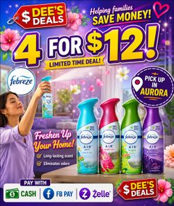 Febreze sprays any 4