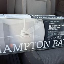 Indoor Ceiling Fan w/LED Light 