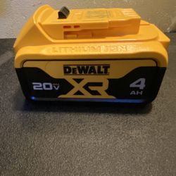 DeWalt 20v New XR.  Batterie 4.0 AH. Lithium  