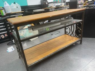 Rustic Industrial Console / Sofa Table – $80 OBO
