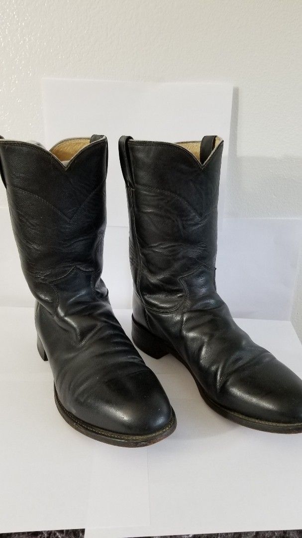 Cowboy Boots, Leather Boots, Black Boots