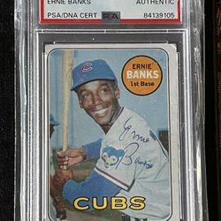 ERNIE BANKS Baseball Card